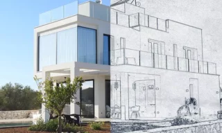 Convert Architectural Photos to Draft / Sketch Drawing in Photoshop
