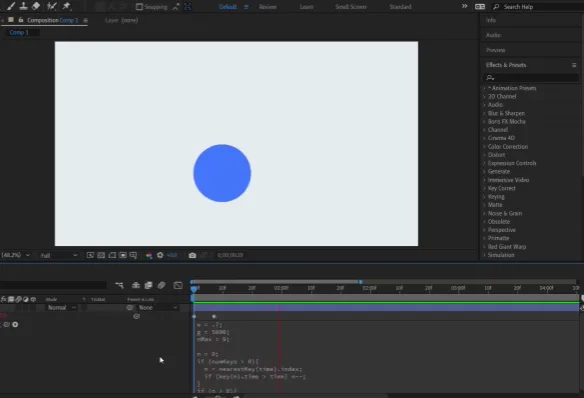Bounce Effect In After Effects