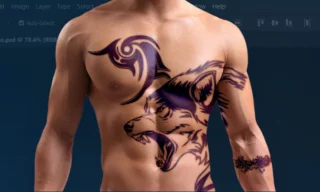 How to Photoshop a Tattoo on Your Body