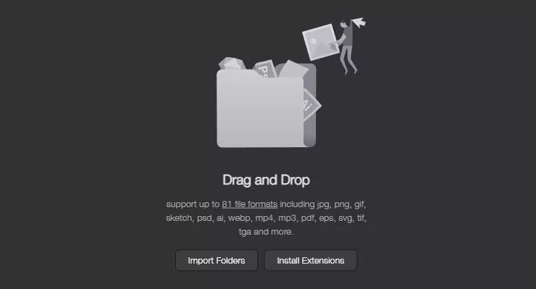 Eagle Cool Drag Drop Files Import Folders