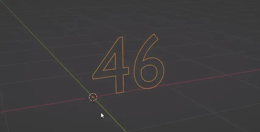 Blender Count Animation Process