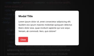 Create A Modal Popup With HTML and JavaScript